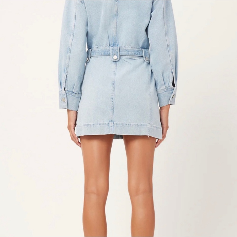 DL1961 Coletta Belted Denim Mini Shirt Dress - Picture 5 of 11